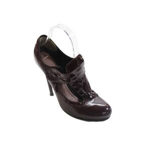 John Galliano Womens Mary Jane Heels Red Size 10